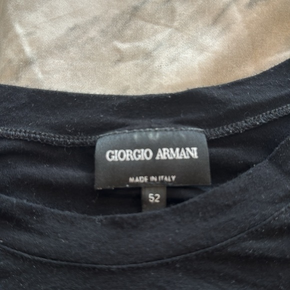 Authentic lightly used Giorgio Armani black t shirt size 52 - Picture 3 of 3